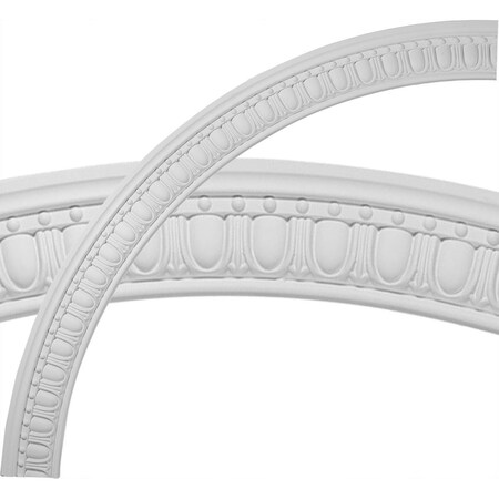 Ekena Millwork 59"OD x 51 3/4"ID x 3 5/8"W x 1"P Artis Egg and Dart Ceiling Ring (1/4 of complete circle) CR59AR